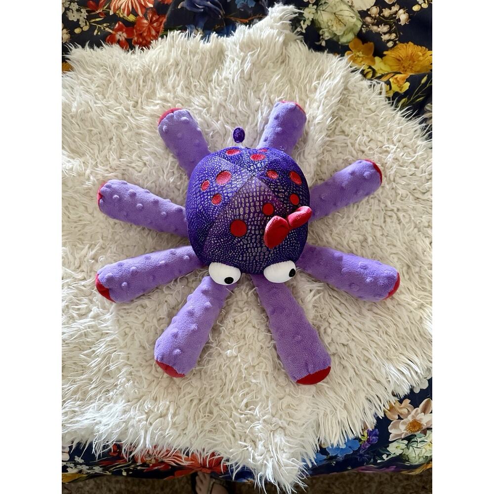 Scentsy Buddy Bubbles the Octopus Stuffed Plush Purple Red 12" No Scent Pack